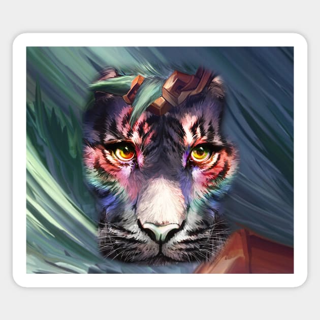 Tiger eye Sticker by daghlashassan